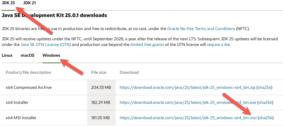 Figure 1: Java Download)