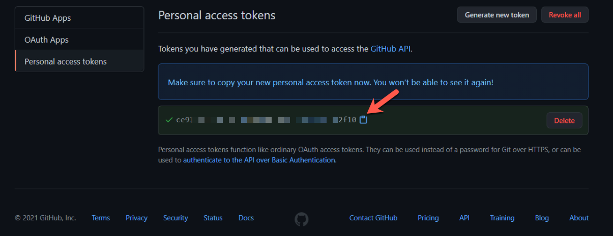 Figure [token3]: Copy the token and paste it in the textfield from Figure 14 and click "Log In"